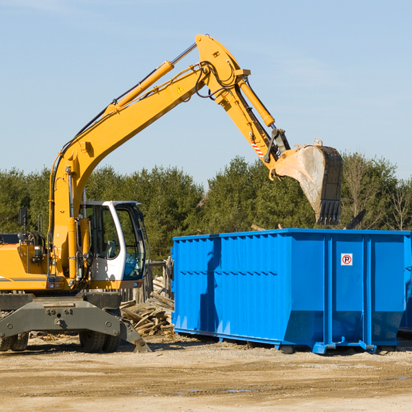 are there any restrictions on where a residential dumpster can be placed in Gulf Hammock Florida